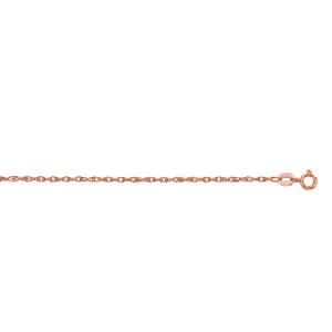10K Gold .95mm Machine Rope Chain Carded