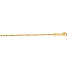 14K Gold 1.8mm Royal Rope Chain