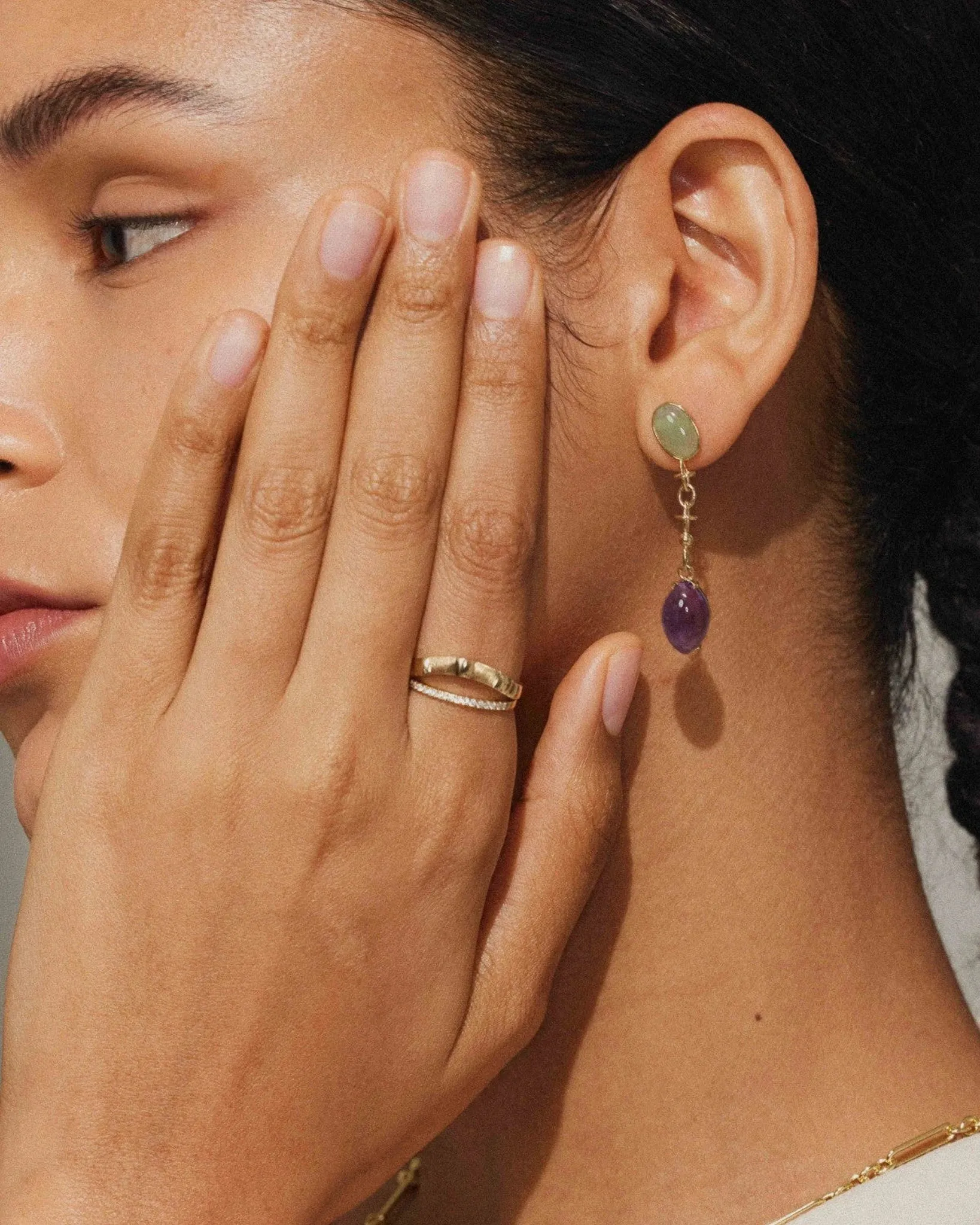 14k Treasured Tears Dangle Earrings