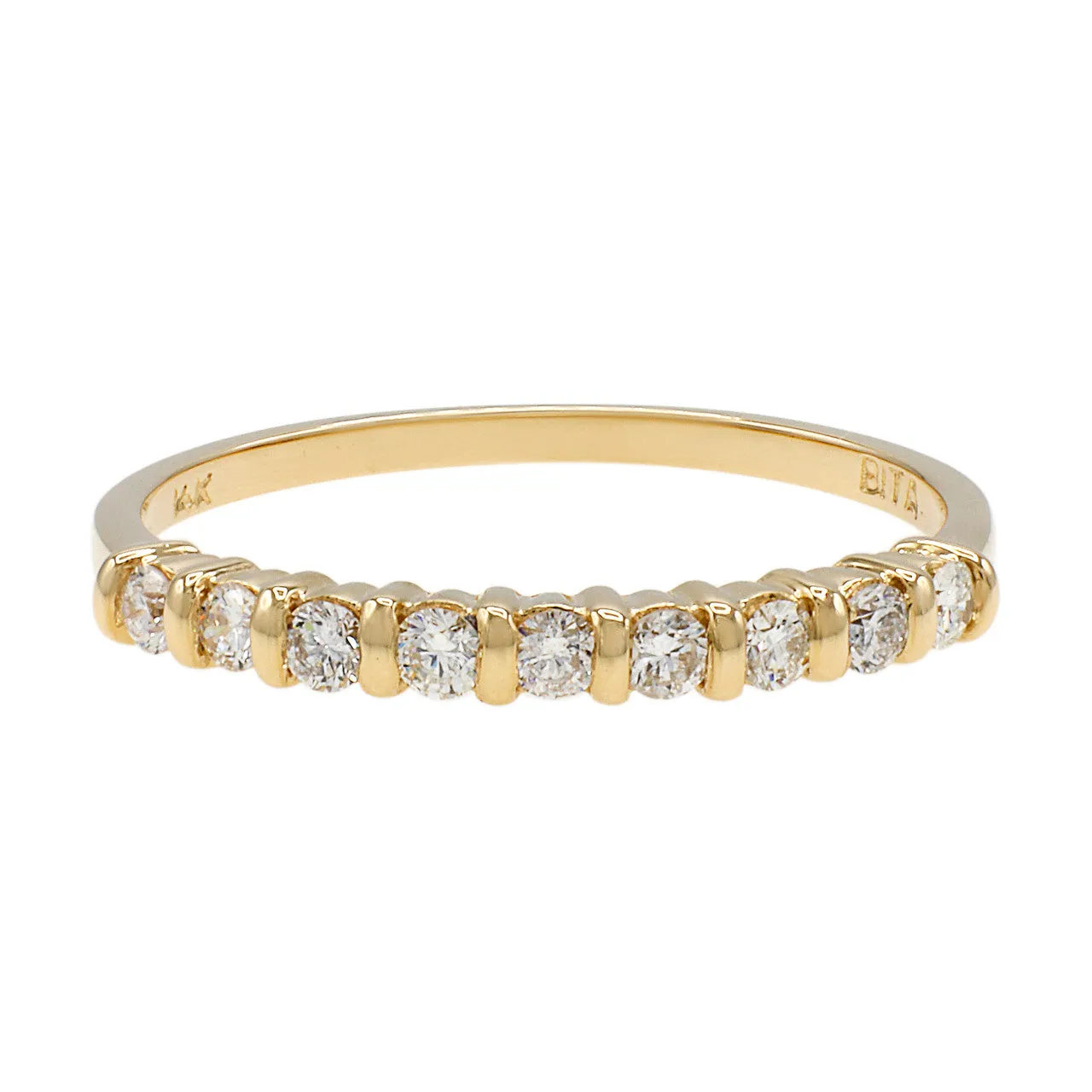 14K Tri Color Diamond Ring Set
