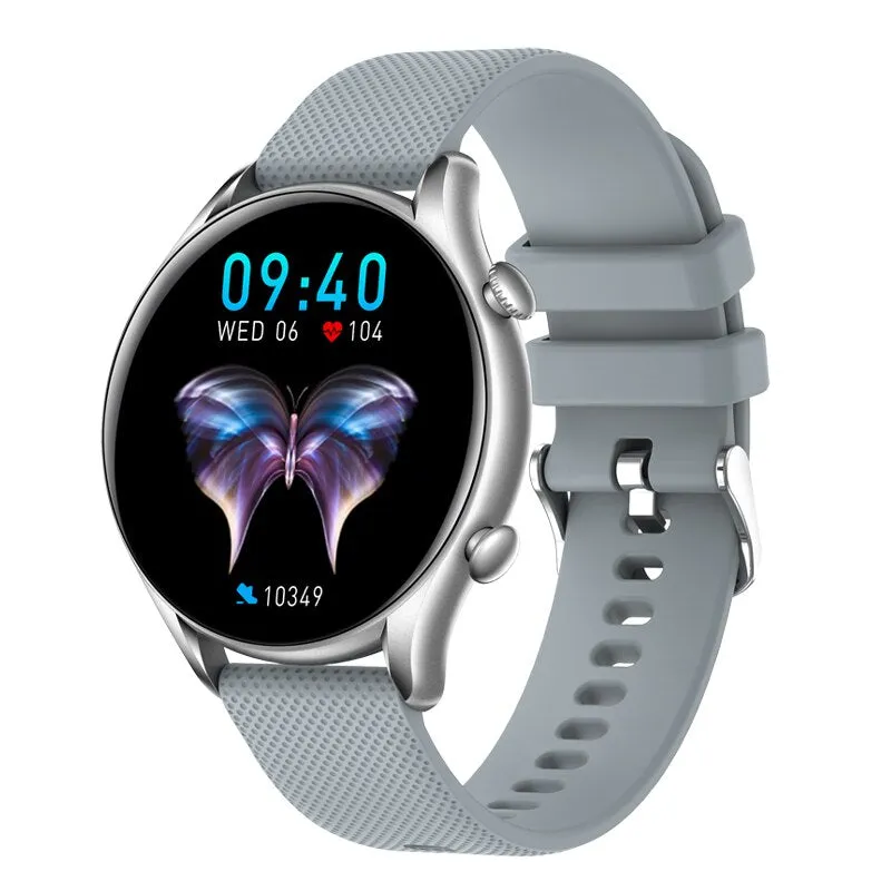 2022 New Bluetooth Call Smart Watch Women Full Touch Sport Fitness Watches Waterproof Heart Rate Steel Band Men Smartwatch  Box