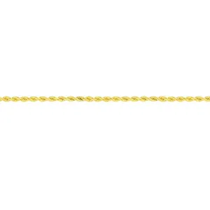 9ct Yellow Gold Silver Filled Rope Necklace 45cm