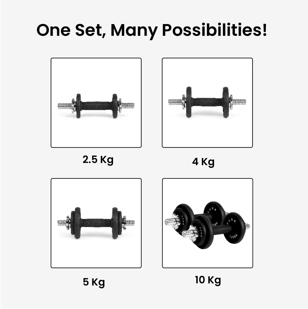 Adjustable Dumbbell Kits (10kg|20kg|50kg)