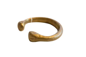 Antique African Bronze Snake Cuff Bracelet