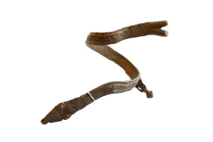 Antique African Bronze Snake with Rider Arm Cuff