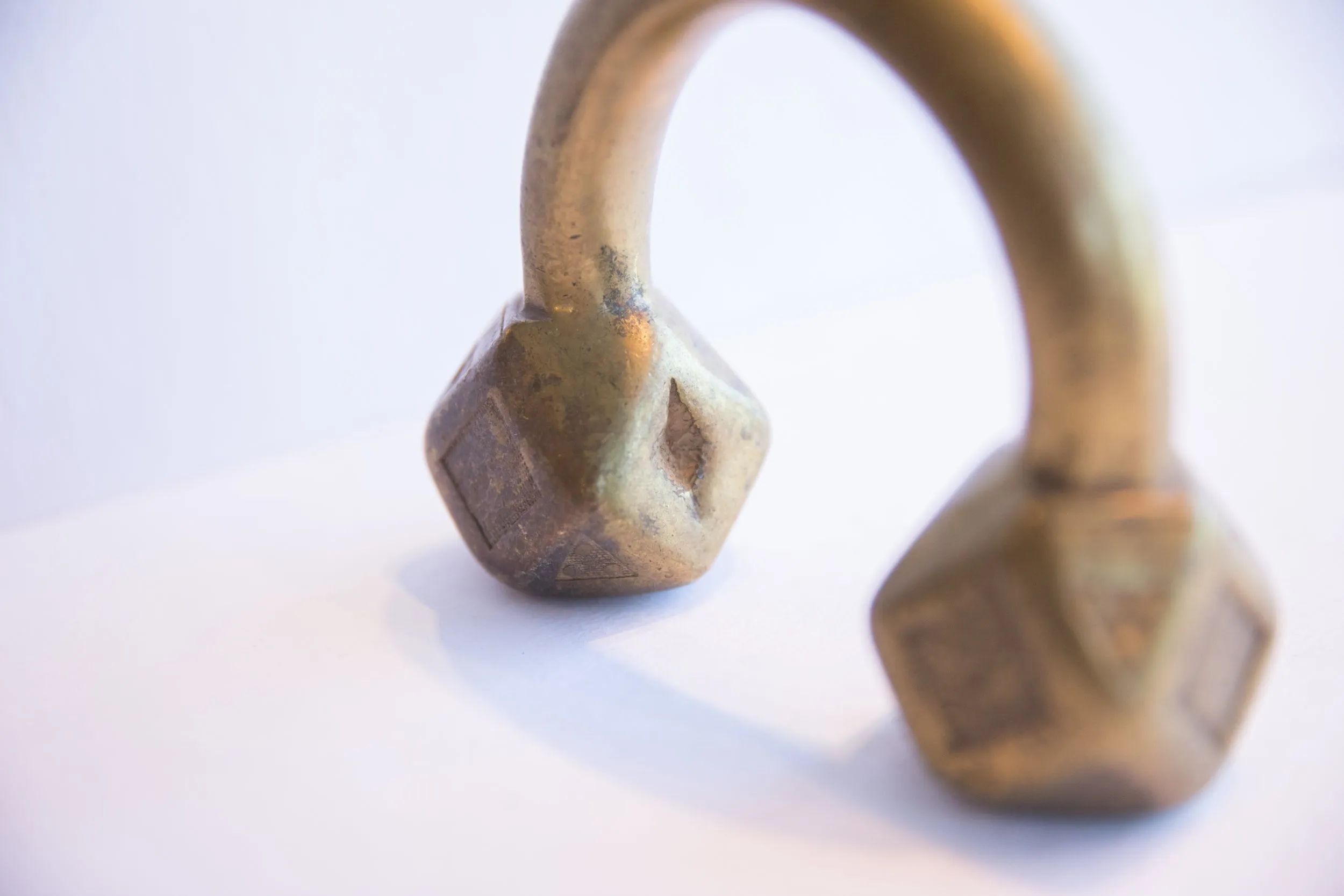 Antique African Geometric Base Cuff Bracelet
