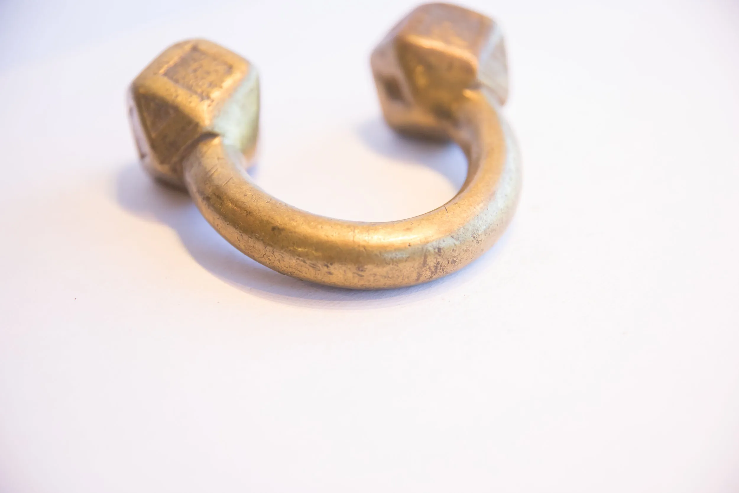 Antique African Geometric Base Cuff Bracelet