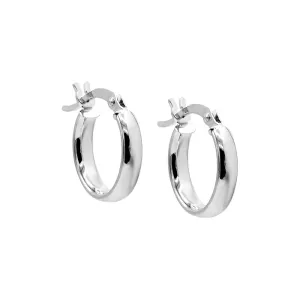 Baby Round Hollow Hoop Earring 14K
