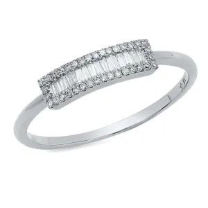 Baguette Diamond Bar Ring