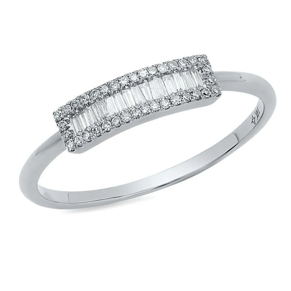 Baguette Diamond Bar Ring
