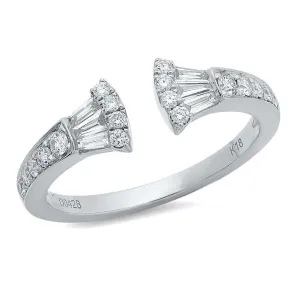Baguette Diamond Fan Ring