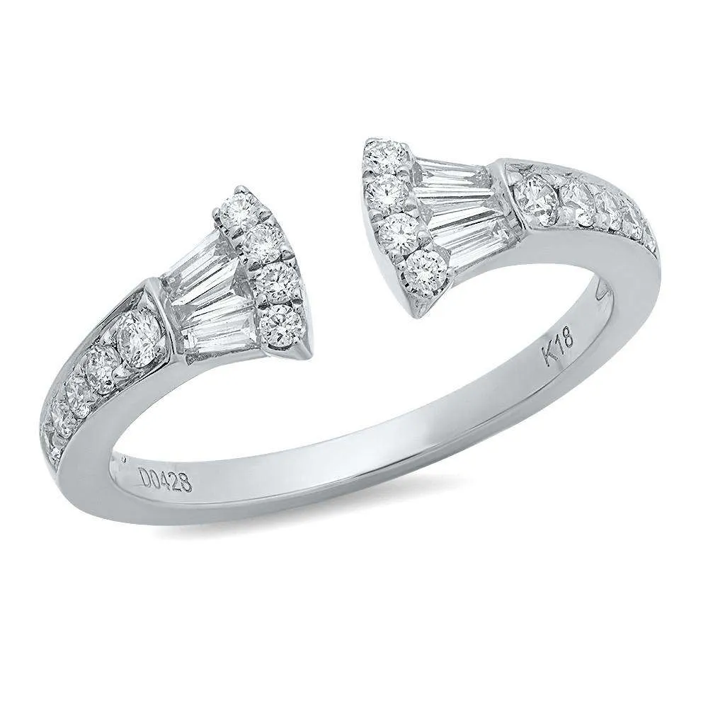 Baguette Diamond Fan Ring