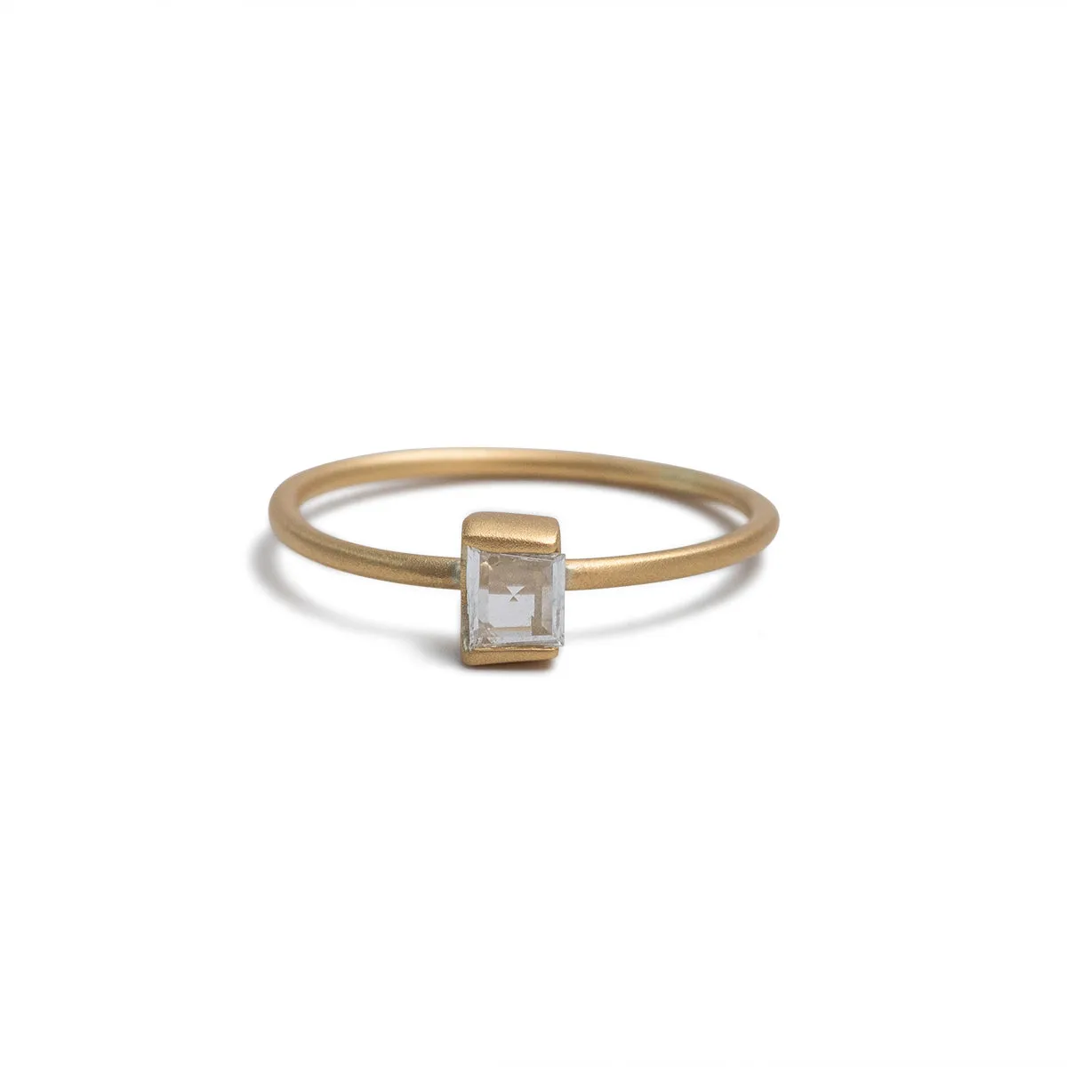 baguette diamond stacking ring