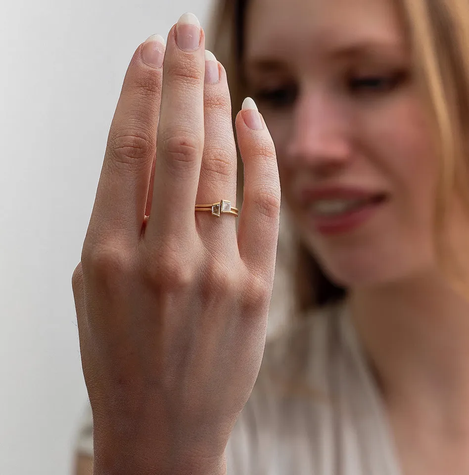 baguette diamond stacking ring
