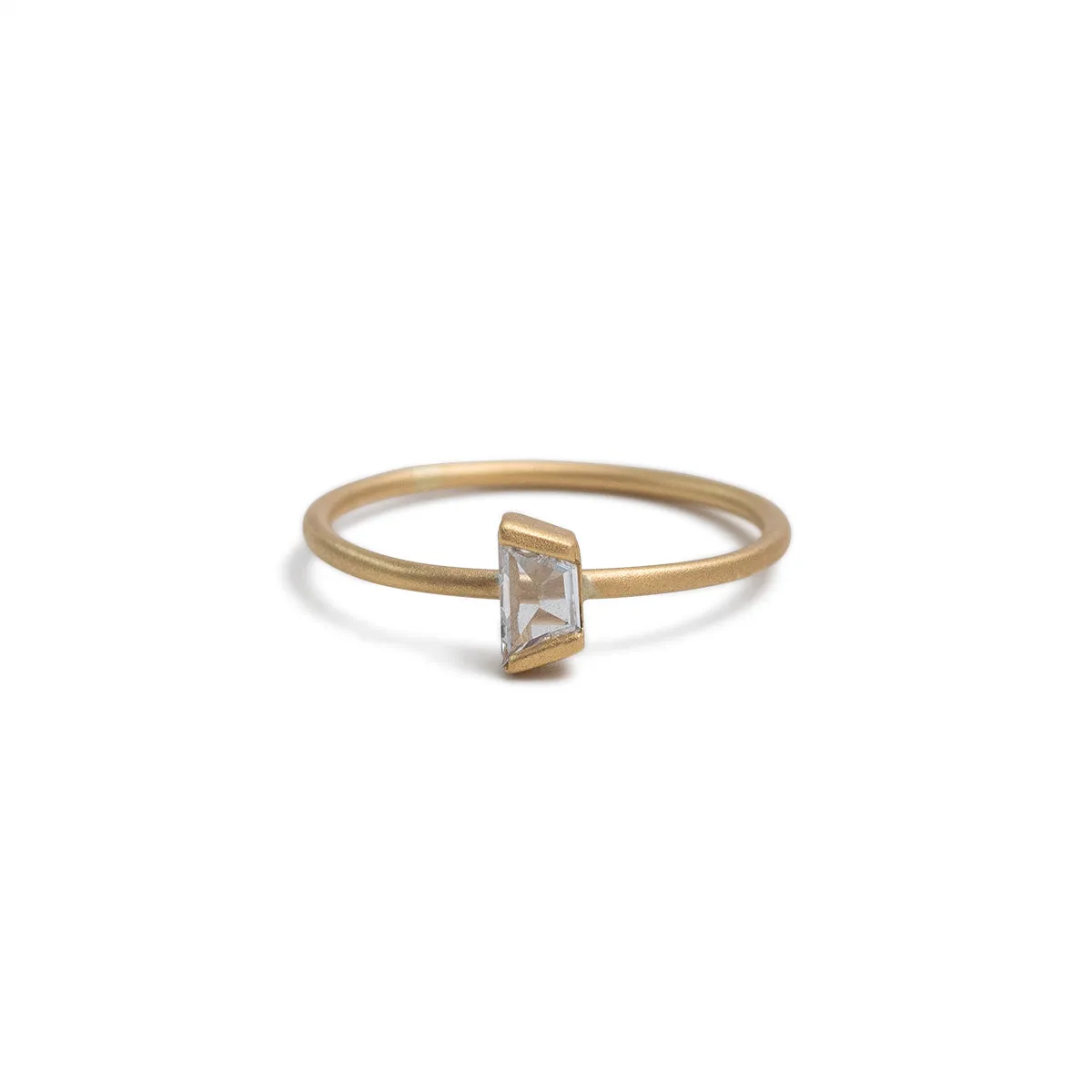 baguette diamond stacking ring