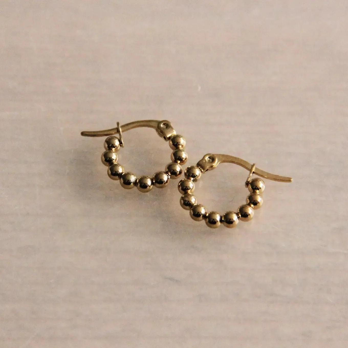 Bazou | Small Creole Hoops, 14mm,  stainless steel