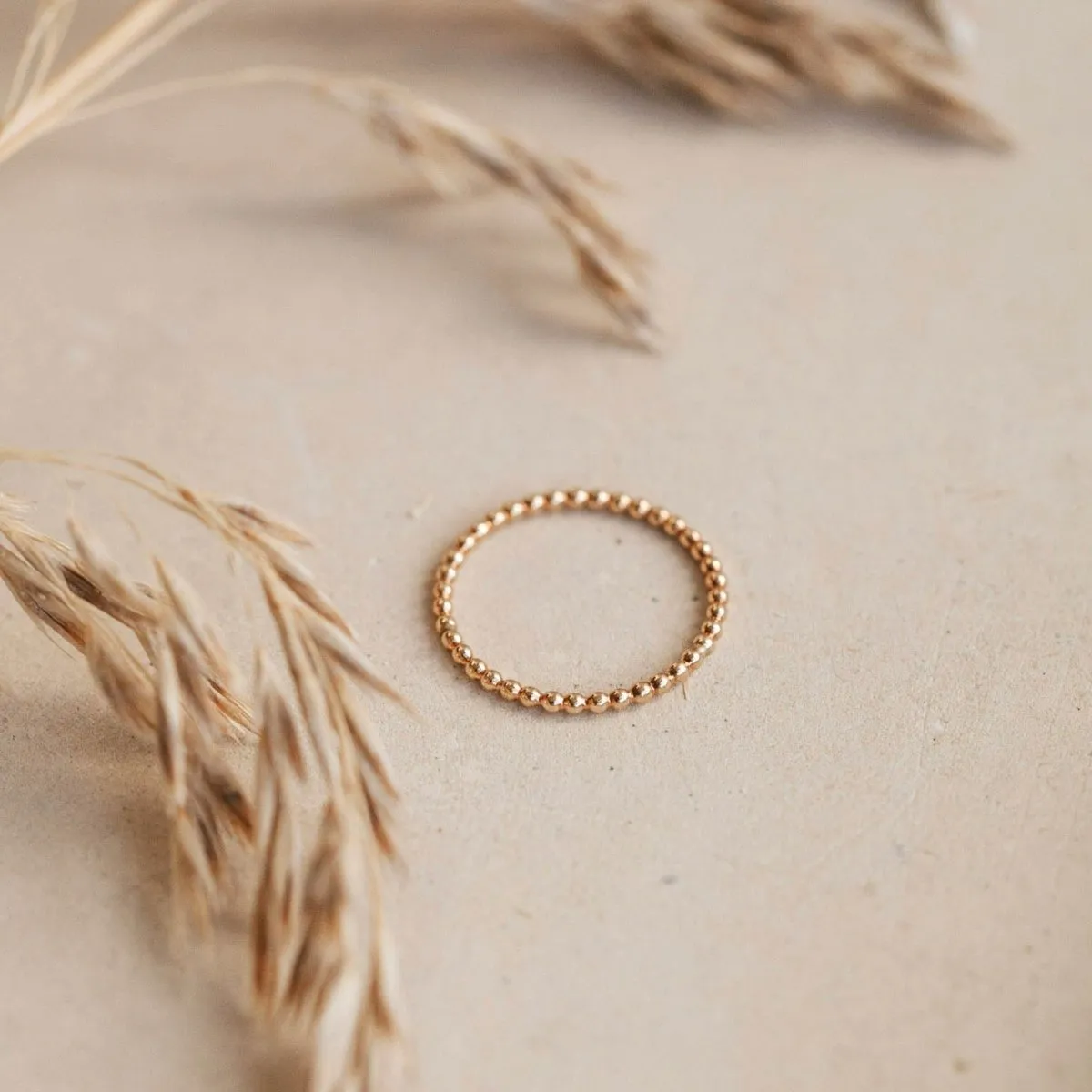 Beaded Stacking Ring