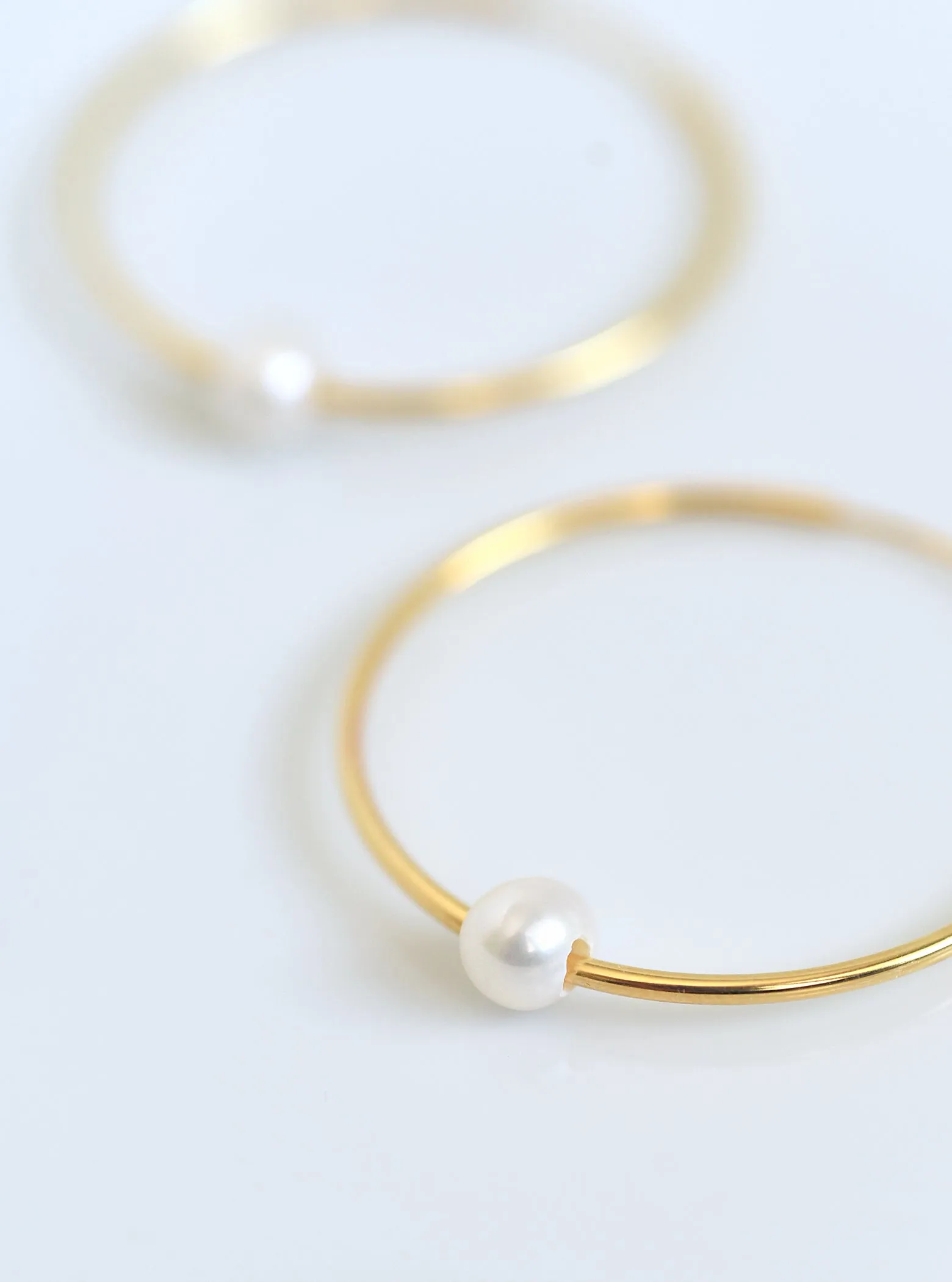 Big Hoop MOP Earrings