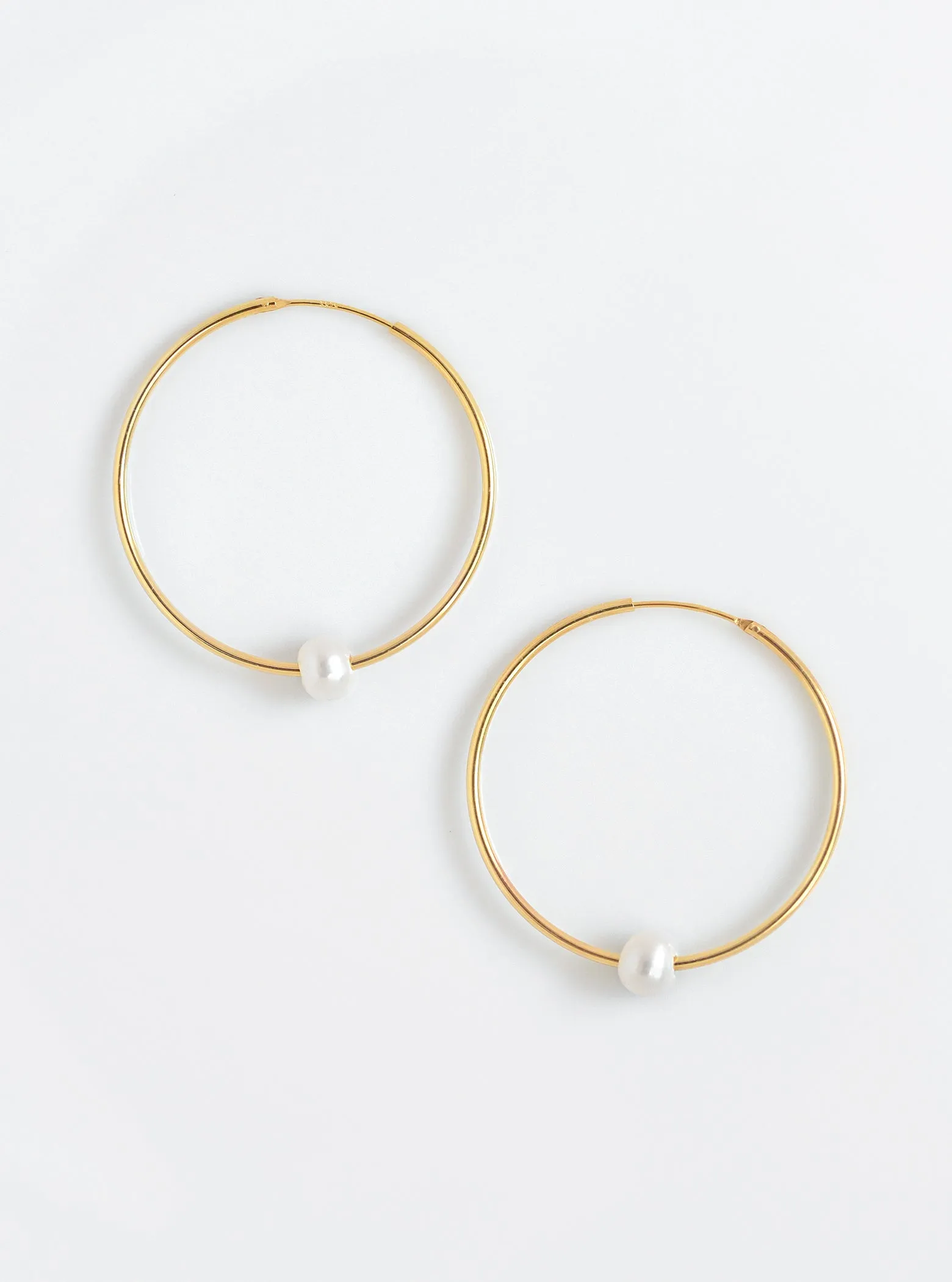 Big Hoop MOP Earrings