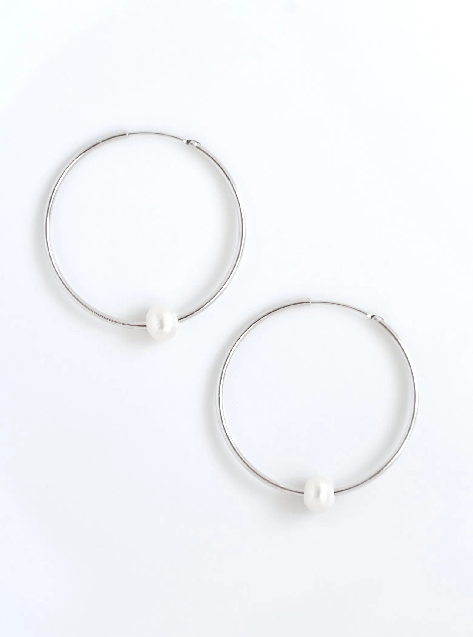 Big Hoop MOP Earrings