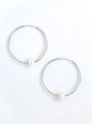 Big Hoop MOP Earrings