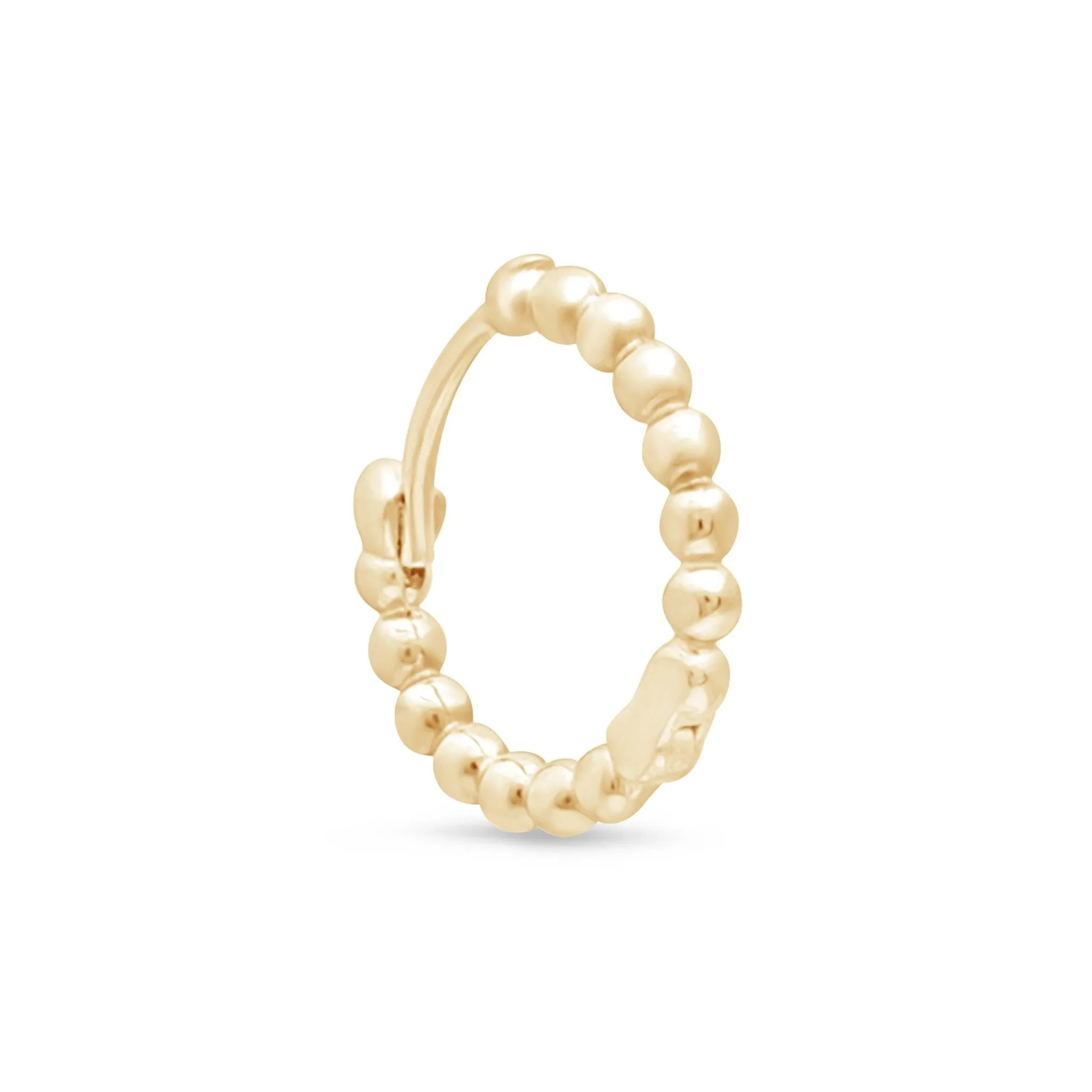 Bubble Beaded Hoop Earring