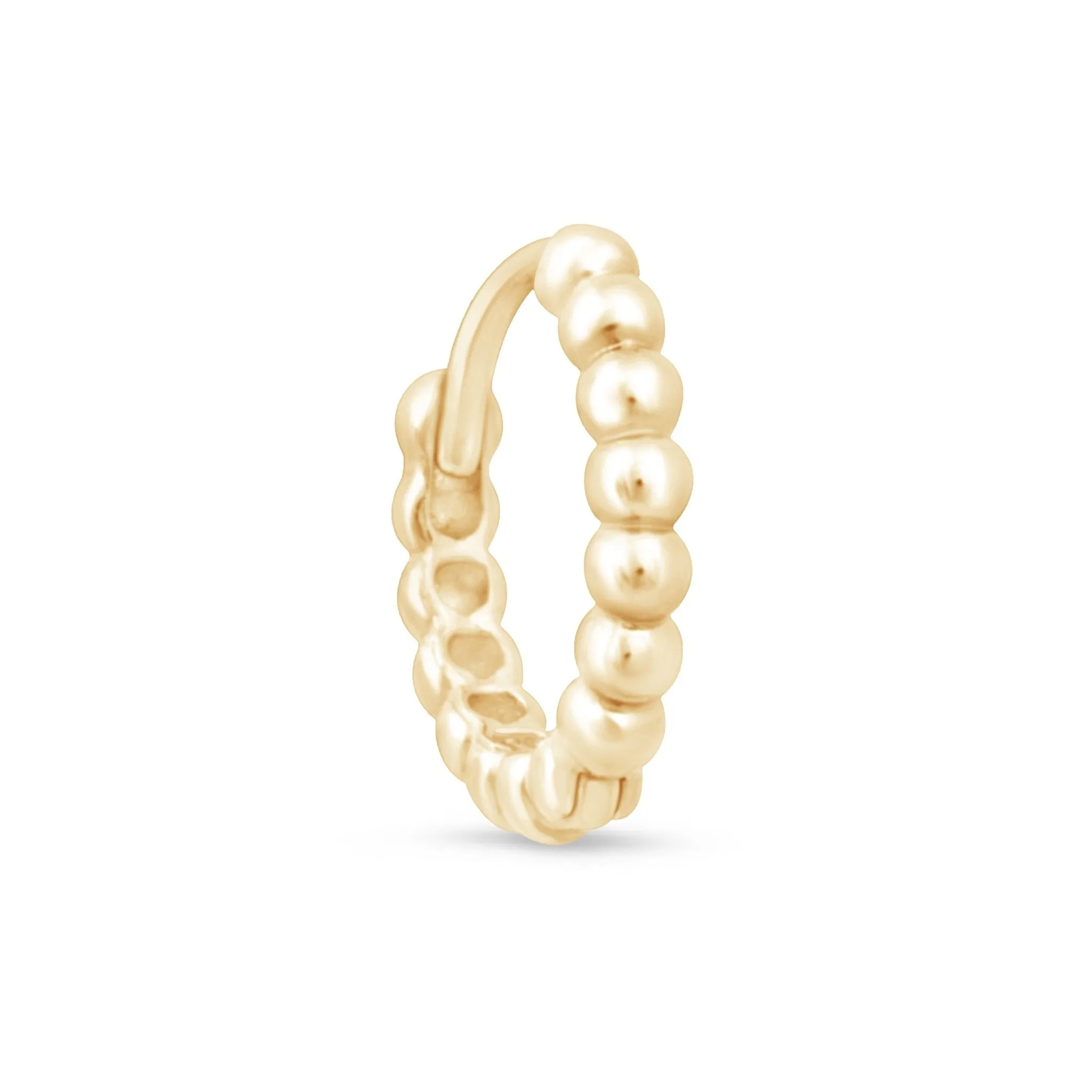 Bubble Beaded Hoop Earring