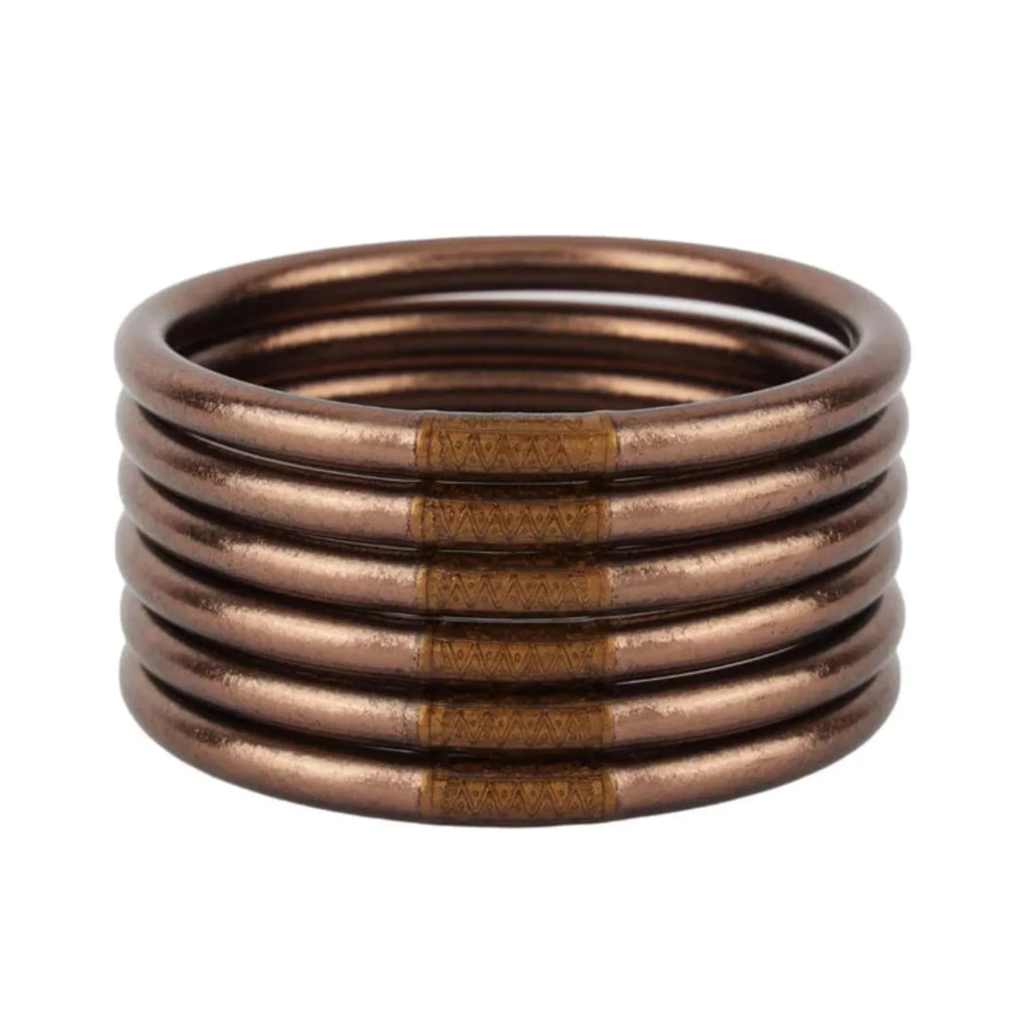 BuDhaGirl Meteorite All Weather Bangles MD (Set of 6)