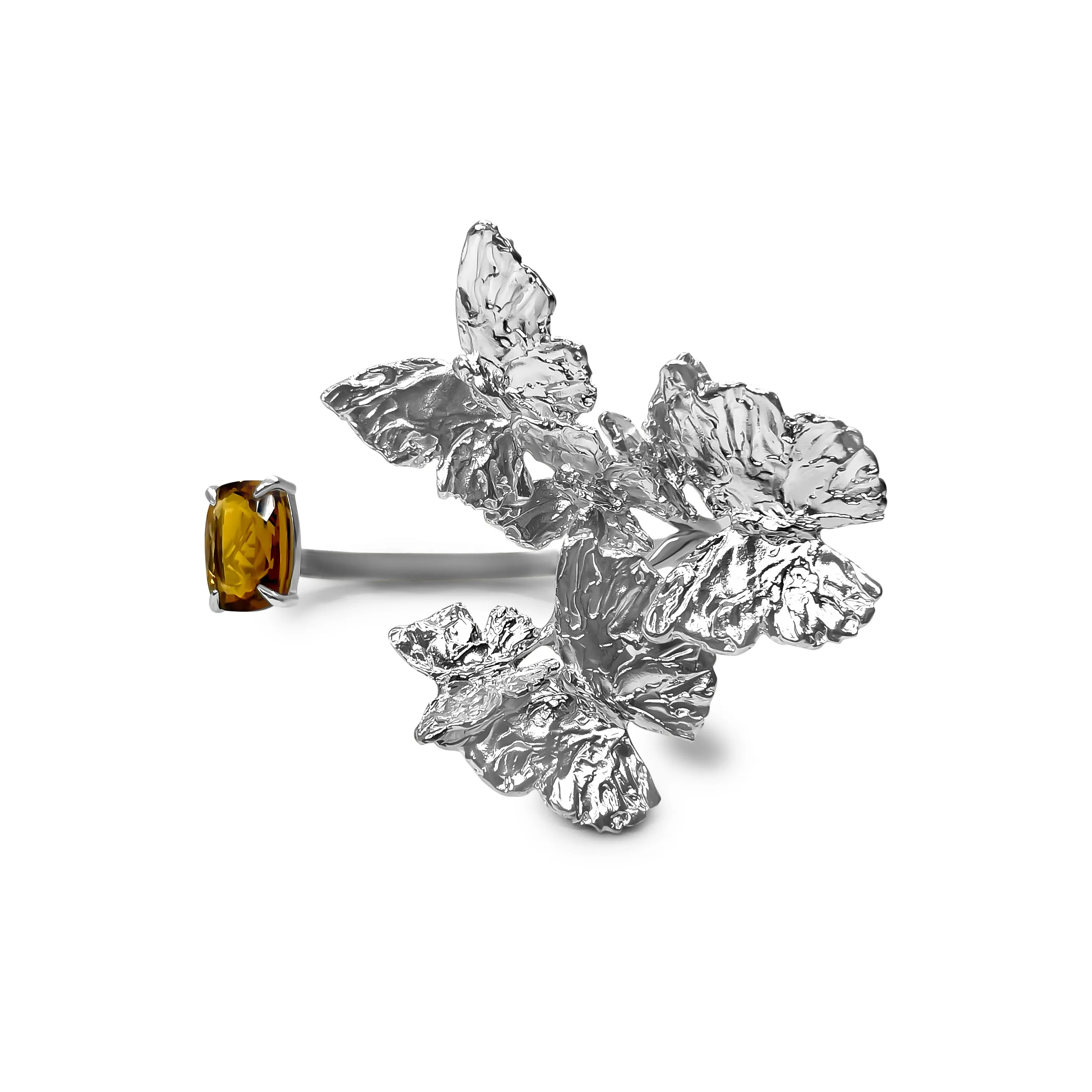 Butterfly Cluster Cuff in Citrine