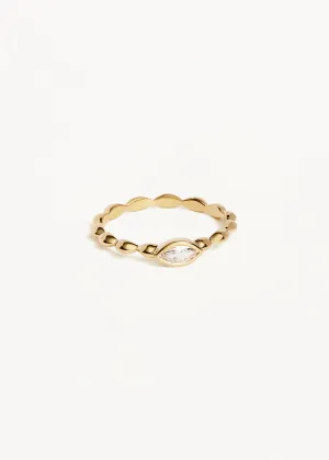 BY CHARLOTTE Lucky Eye Ring - 18k Gold Vermeil