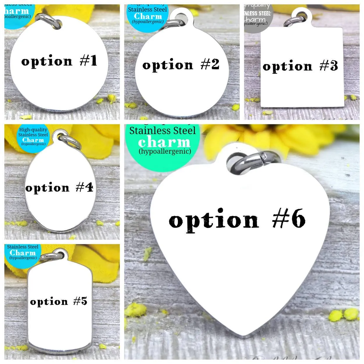 Caution, bear, bear charm, exploring charm, Steel charm 20mm very high quality..Perfect for DIY projects