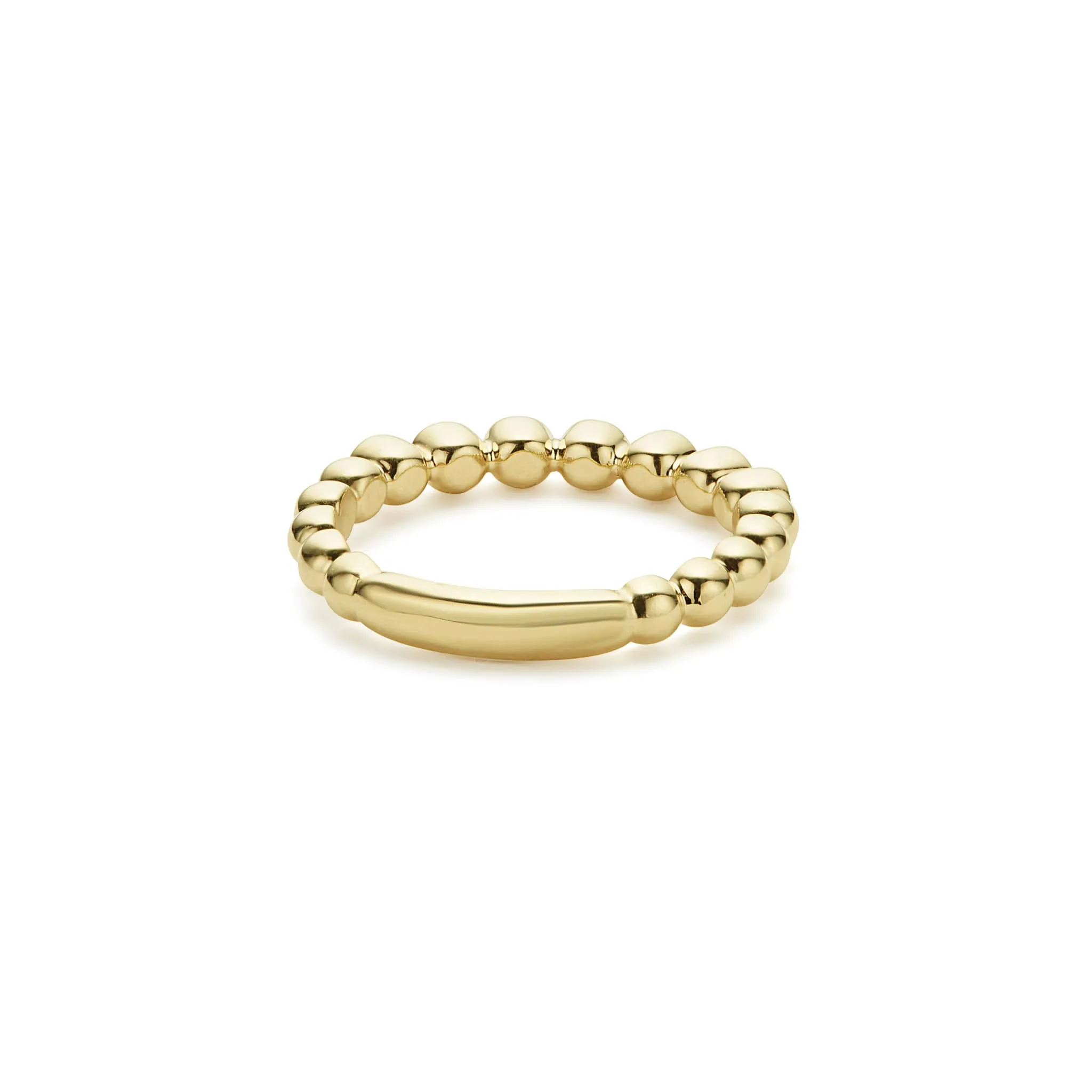 Caviar Gold 18K Gold and Black Diamond Stacking Ring