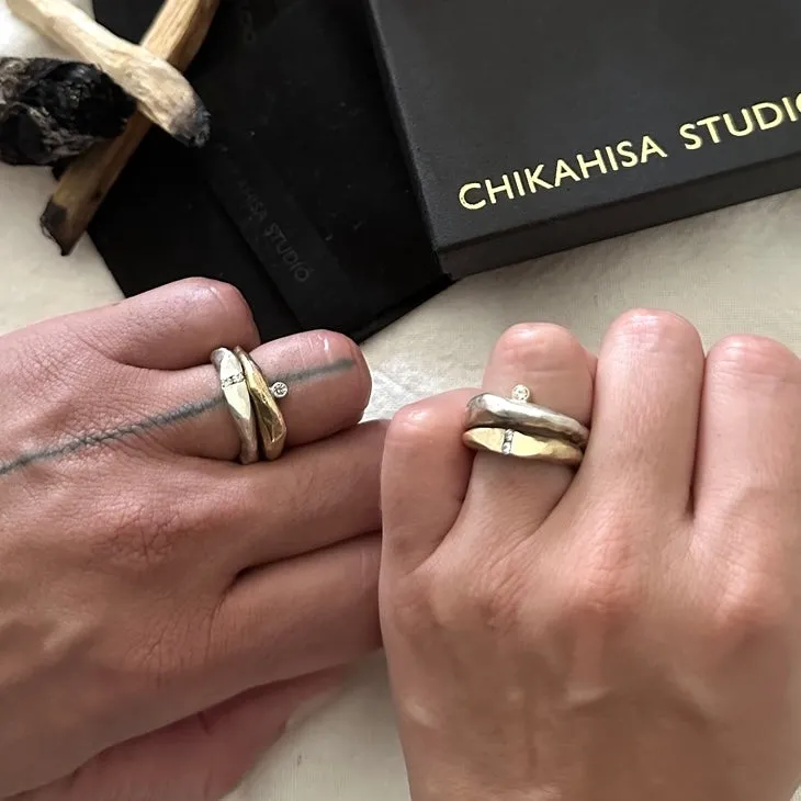 Channel Ring in Bronze