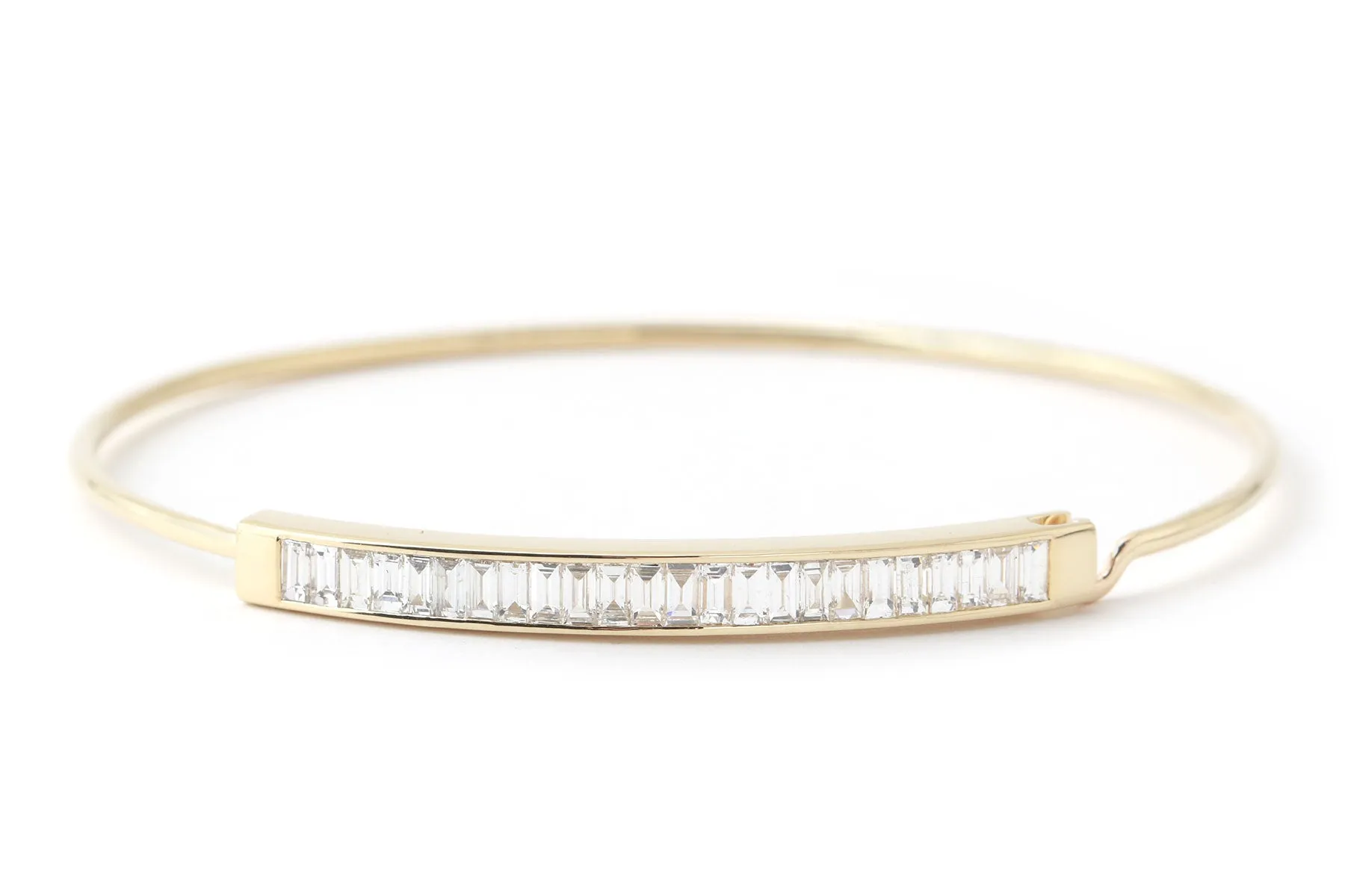 Channel Set Diamond Cuff Bracelet