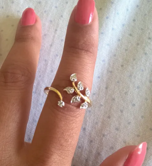 Chevron and Leaf Ring Enhancer Asymmetric Stacking Rings