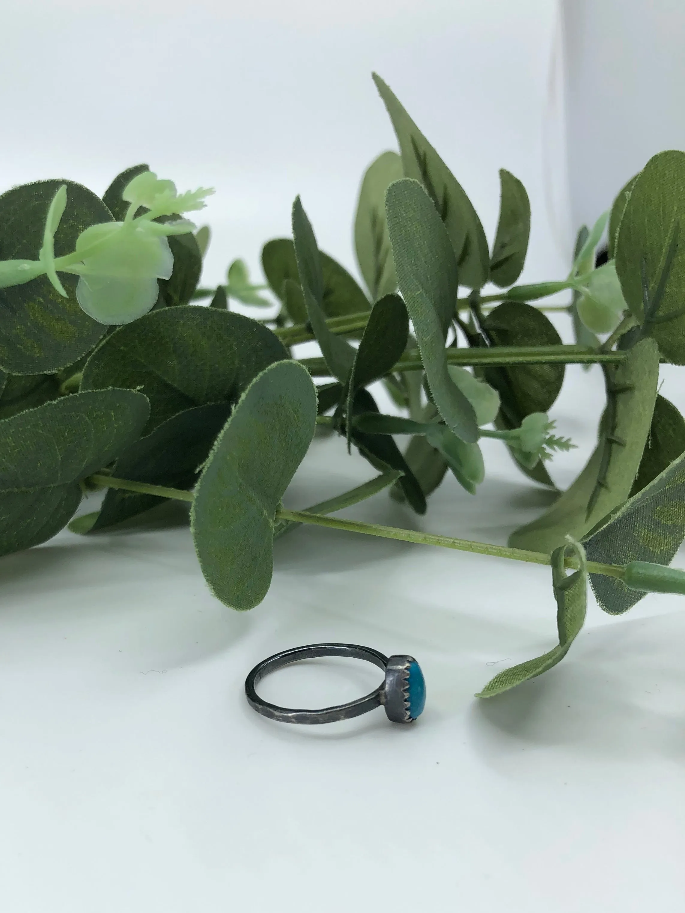 Chinese Turquoise Stacking Ring - Size 6