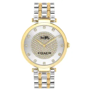 Coach Park Two-tone Stainless Steel Silver Dial Quartz Watch for Ladies - 14503645