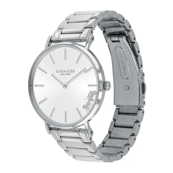 Coach Perry Silver Stainless Steel Silver Dial Quartz Watch for Ladies - 14503344