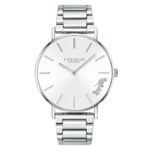 Coach Perry Silver Stainless Steel Silver Dial Quartz Watch for Ladies - 14503344