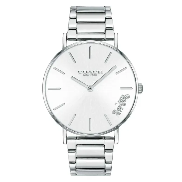 Coach Perry Silver Stainless Steel Silver Dial Quartz Watch for Ladies - 14503344