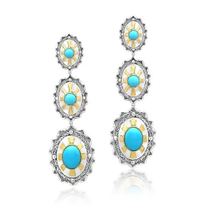 Concho Drop Earrings