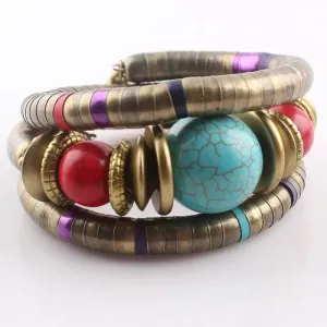 Creative Geometric Snake Bracelet - High-Quality Resin, Exotic Design