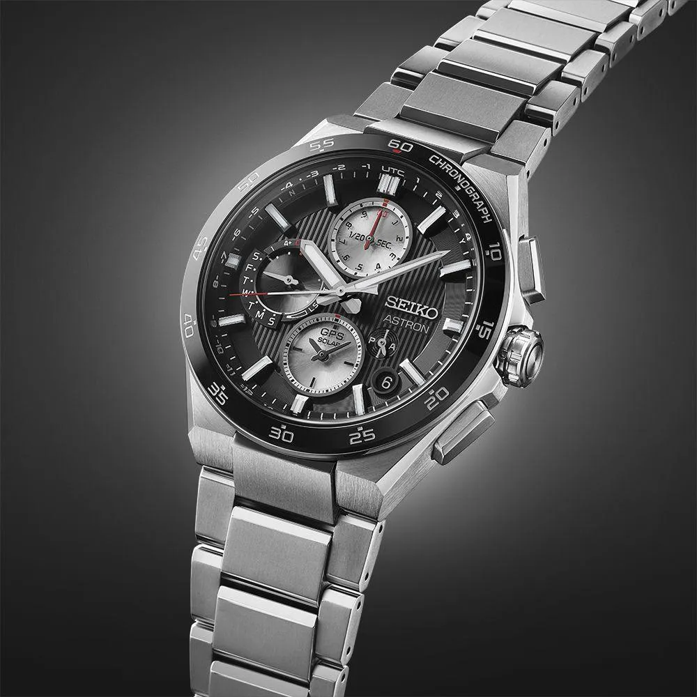 Cronografo solare GPS Seiko Astron 'Night Black' - SSH151J1