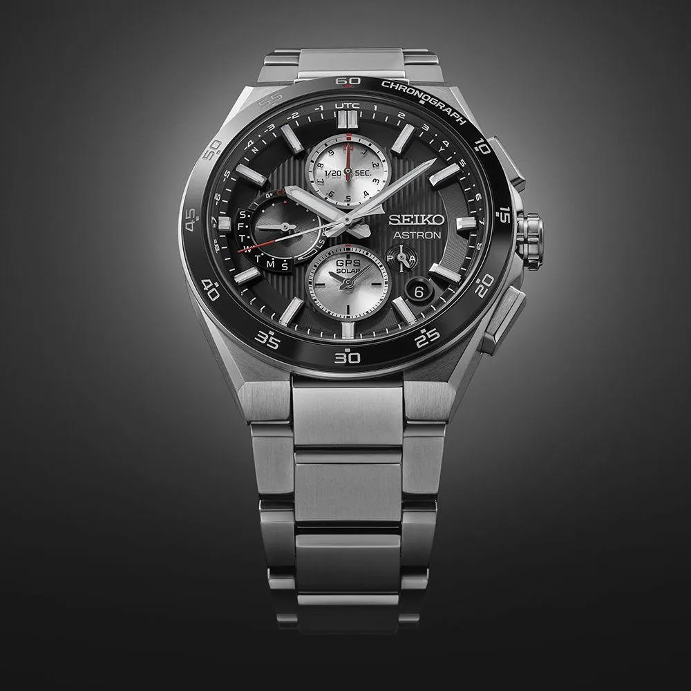 Cronografo solare GPS Seiko Astron 'Night Black' - SSH151J1