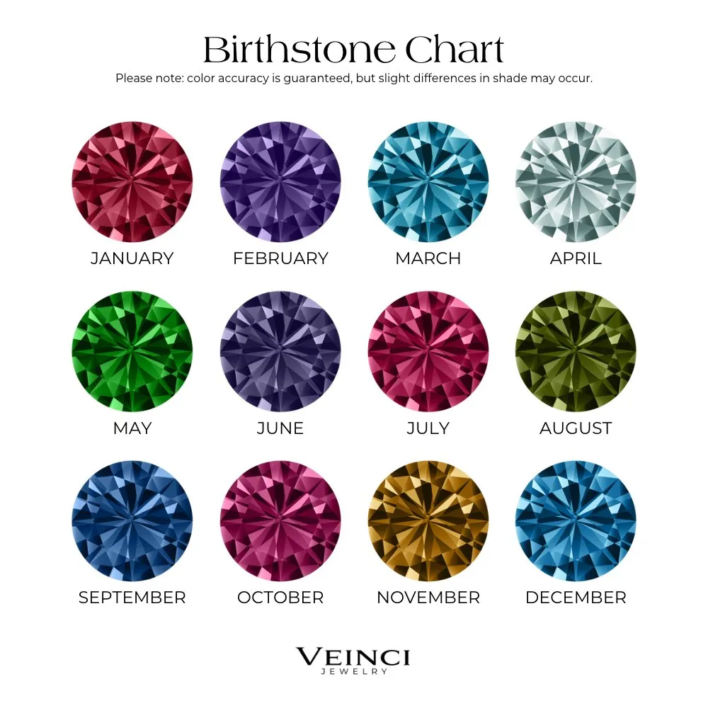 Dainty Birthstone Hoop Huggie Earrings
