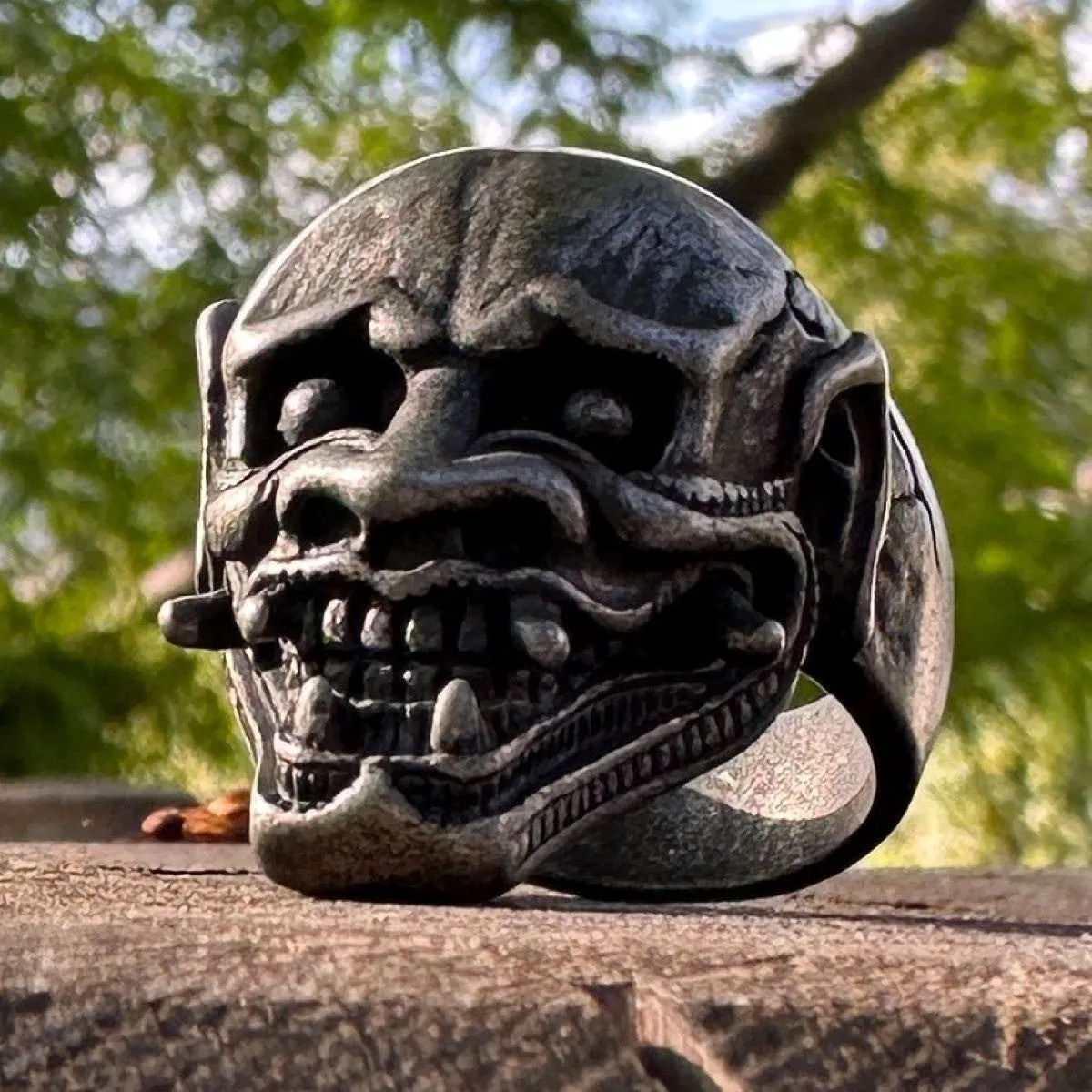Demon's Descent Skull Ring (#713)