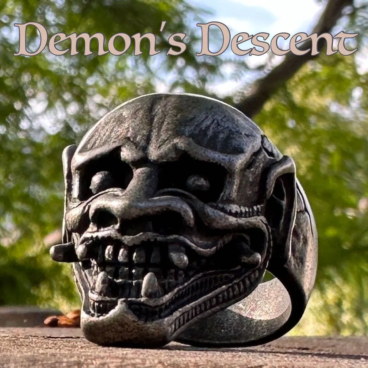 Demon's Descent Skull Ring (#713)