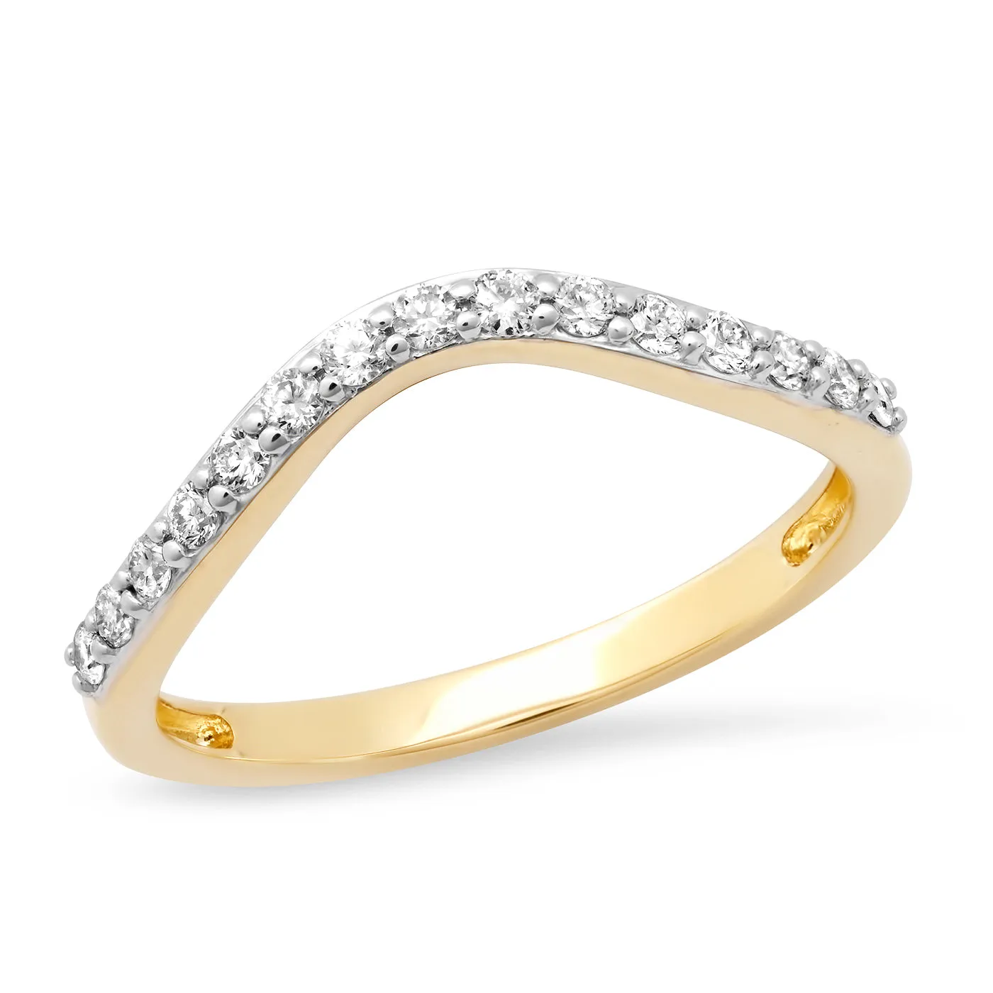 Diamond Contour Ring