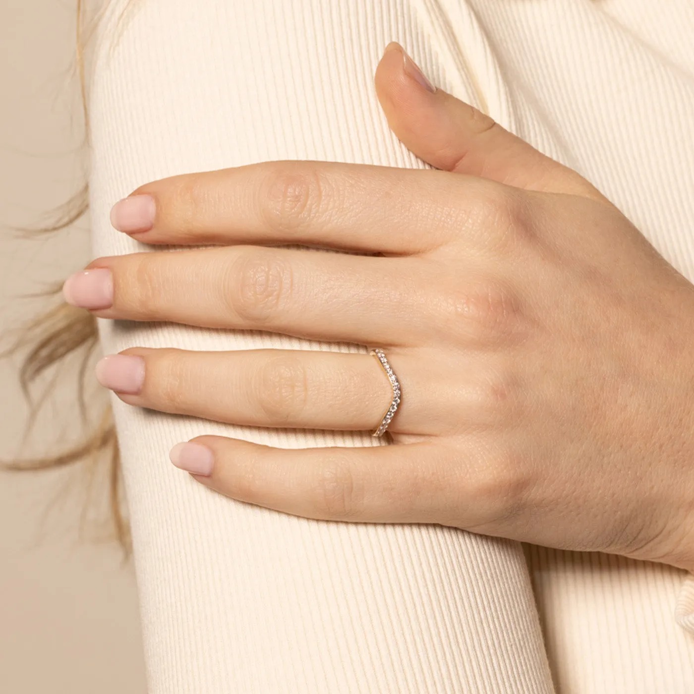 Diamond Contour Ring