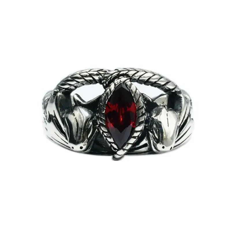 Double Snake Balach Ring | 925 Silver Lord of the Rings, Aragorn Design
